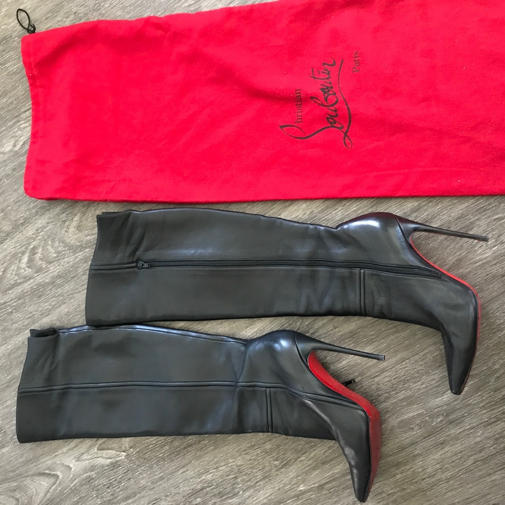 Christian Louboutin sexy black boots